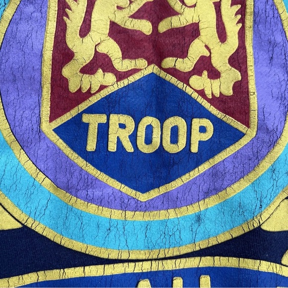 Vintage 90s Troop All Over Print Sweatshirt Hip Hop Rare LL Cool J Size M - Picture 6 of 8